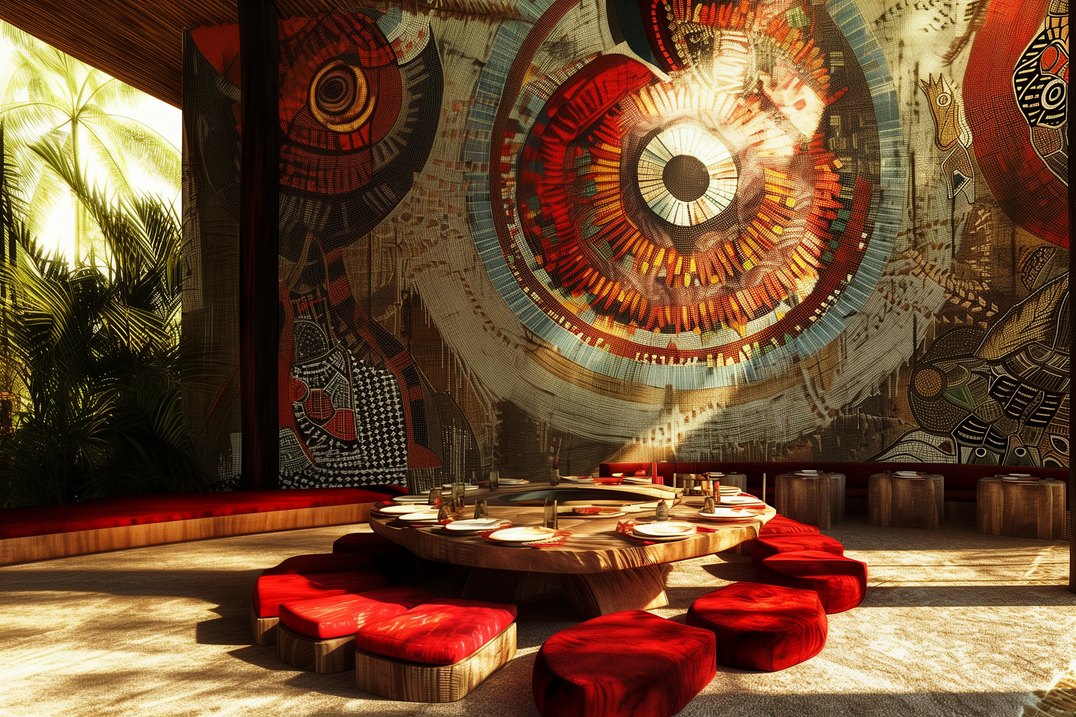 KUA dining room, rendering