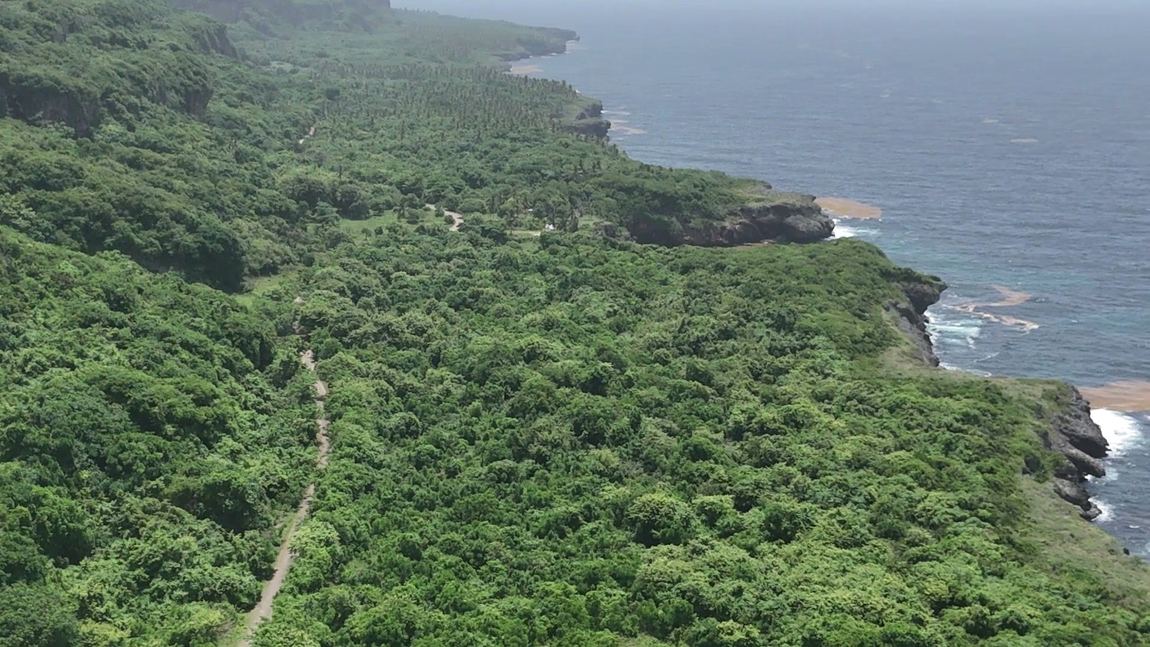 The Samaná coastline at the Taína site